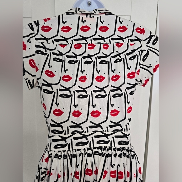 EUC Rare Bernie Dexter Joni Dress in Faces Art Print - Picture 10 of 10